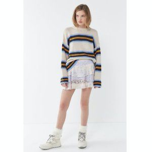 UO Evelyn Tiered Ruffle Mini Skirt